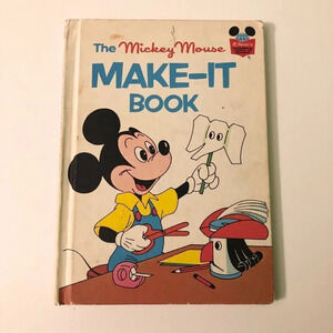 Vtg 1974  Mickey Mouse Make It Book Disneys Wonderful World of Reading Book